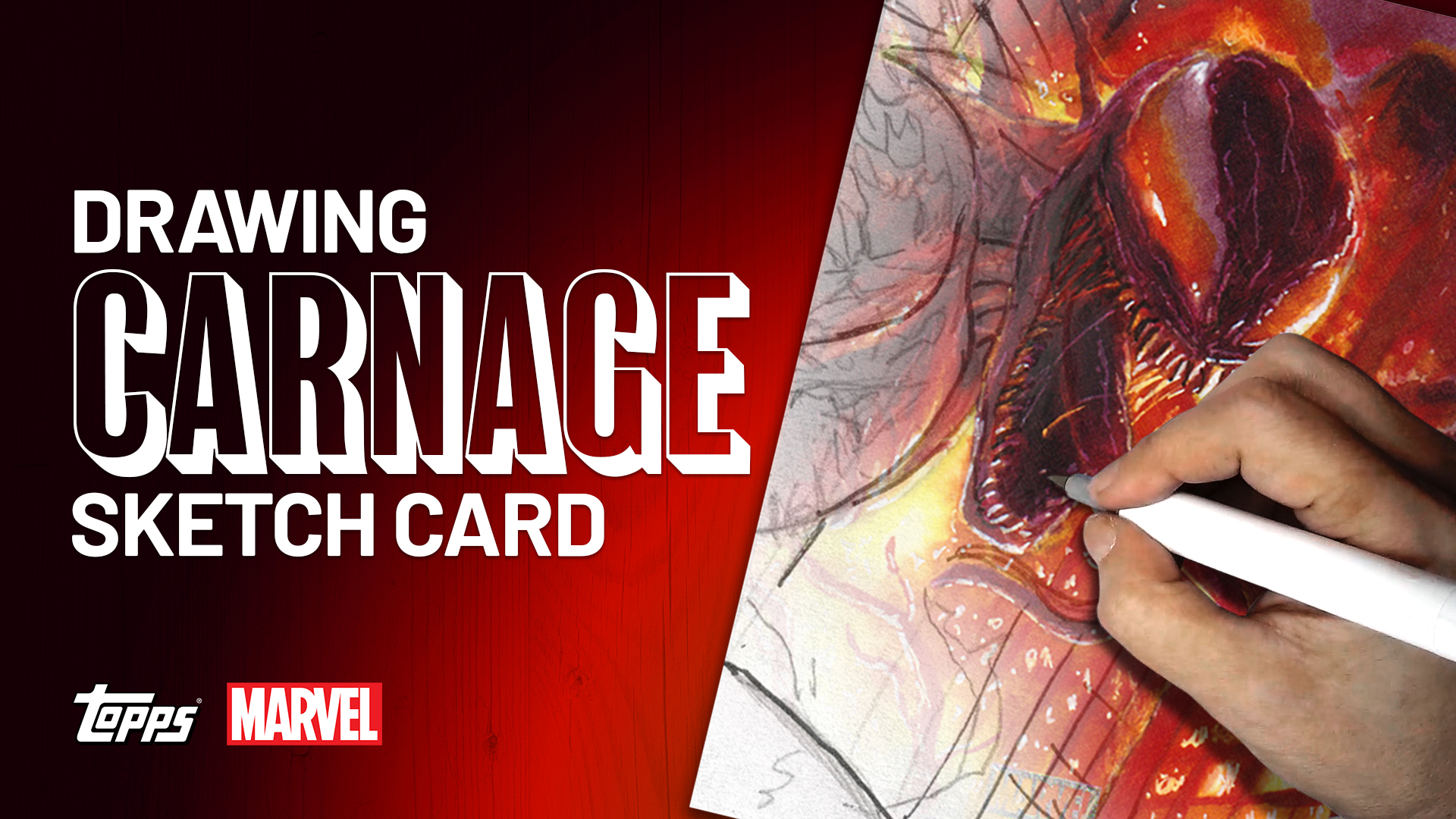 Carnage Sketch Card by Duke
