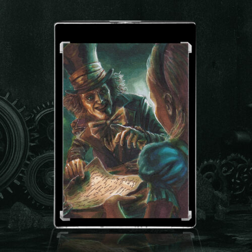 Alice and the Mad Hatter Sketch Card by Duke