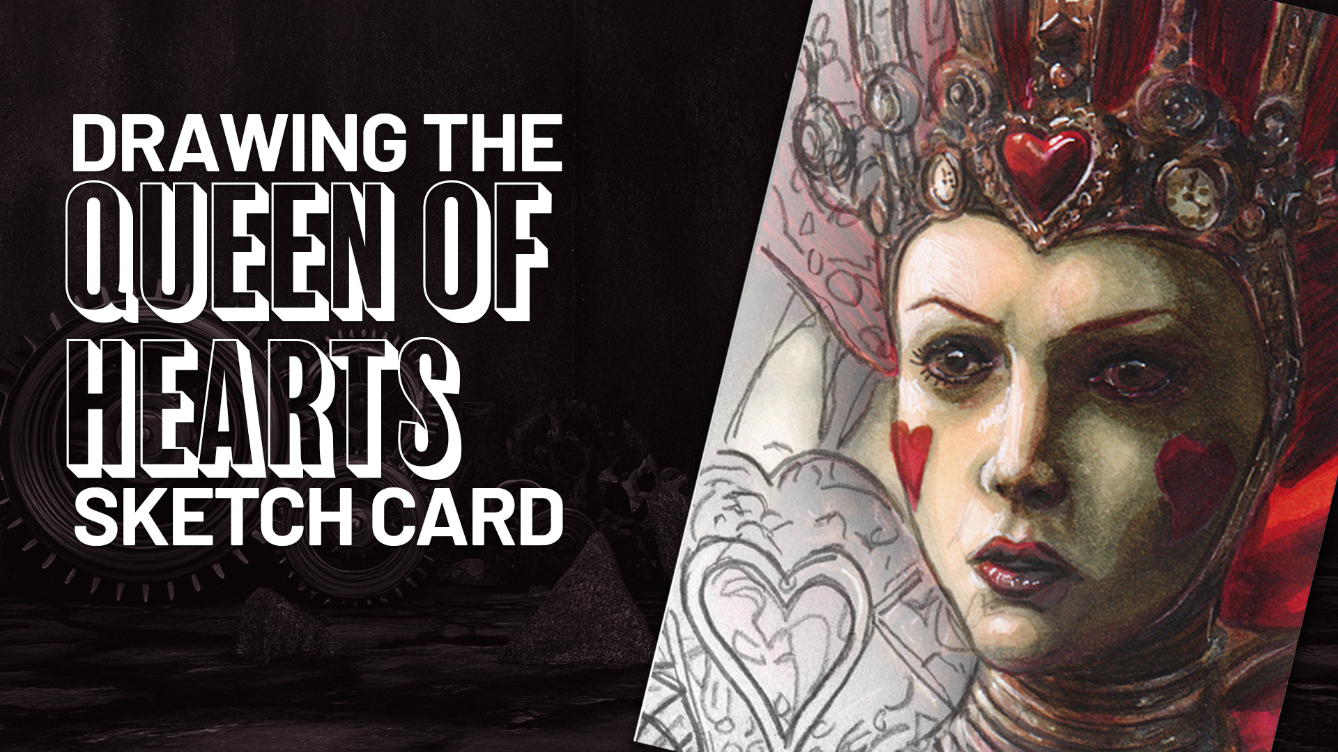 The Queen of Hearts sketch card by Duke