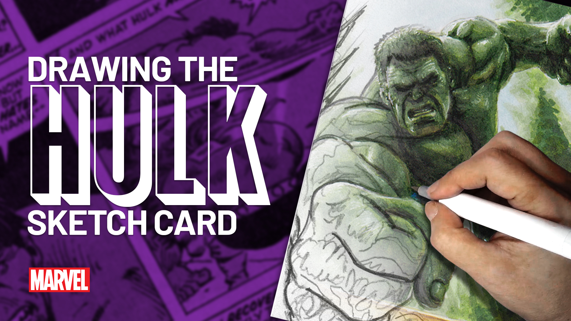 The Hulk Sketch Card by Duke