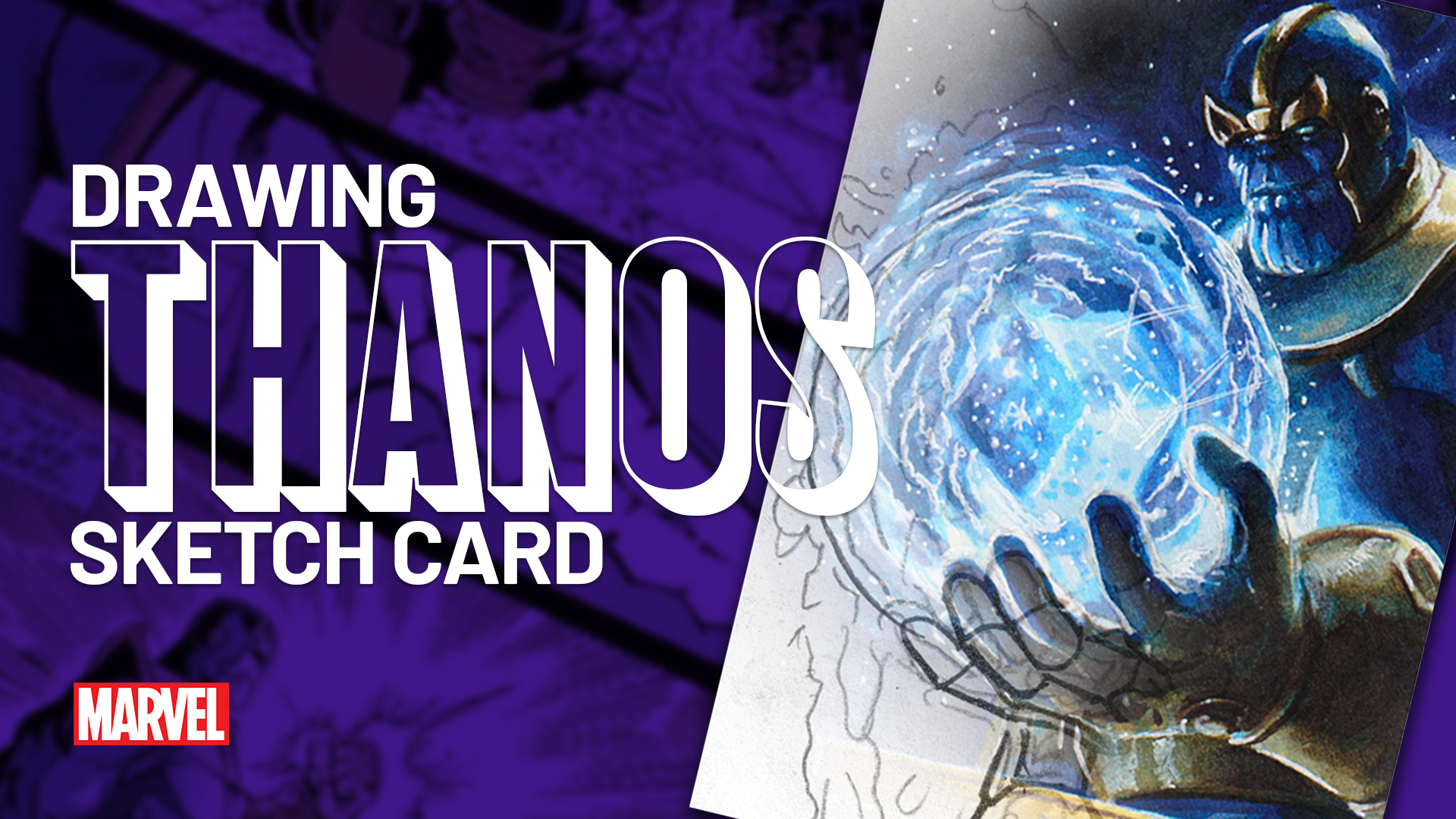 Thanos Sketch Card by Duke