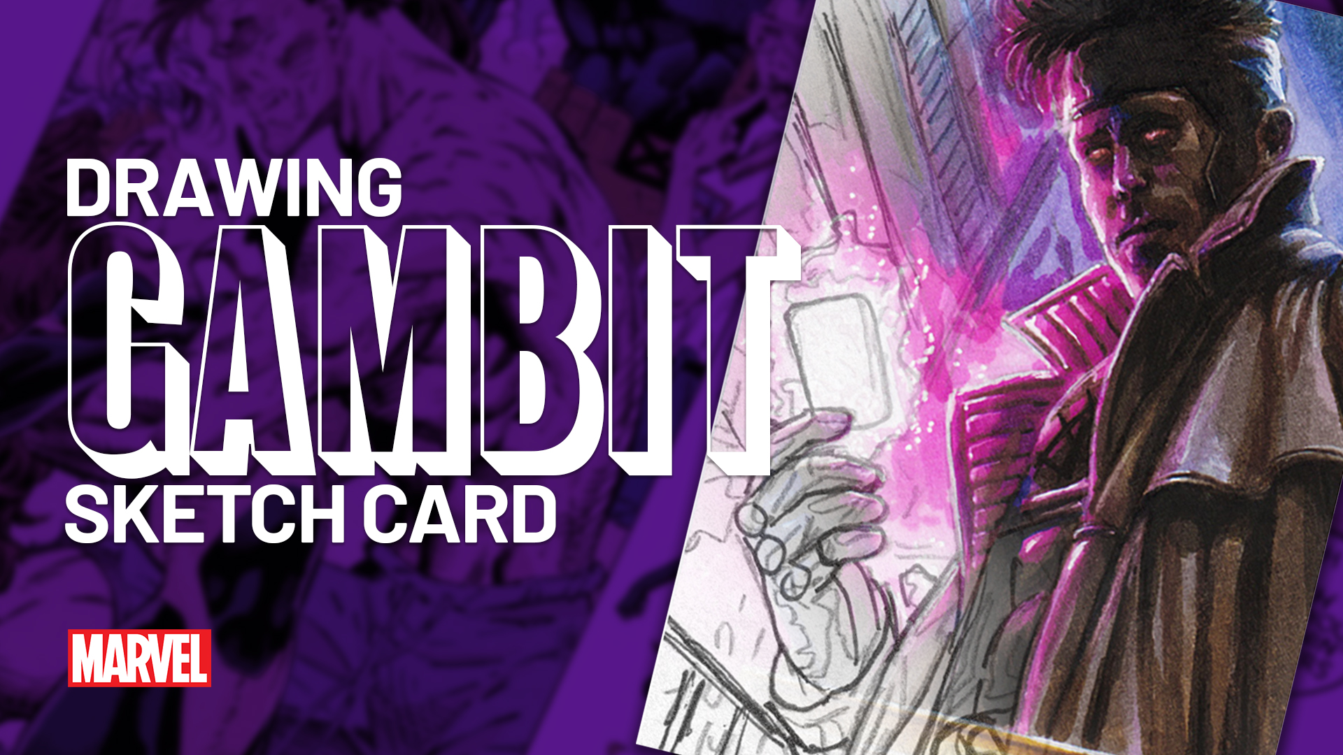 Gambit Sketch Card by Duke