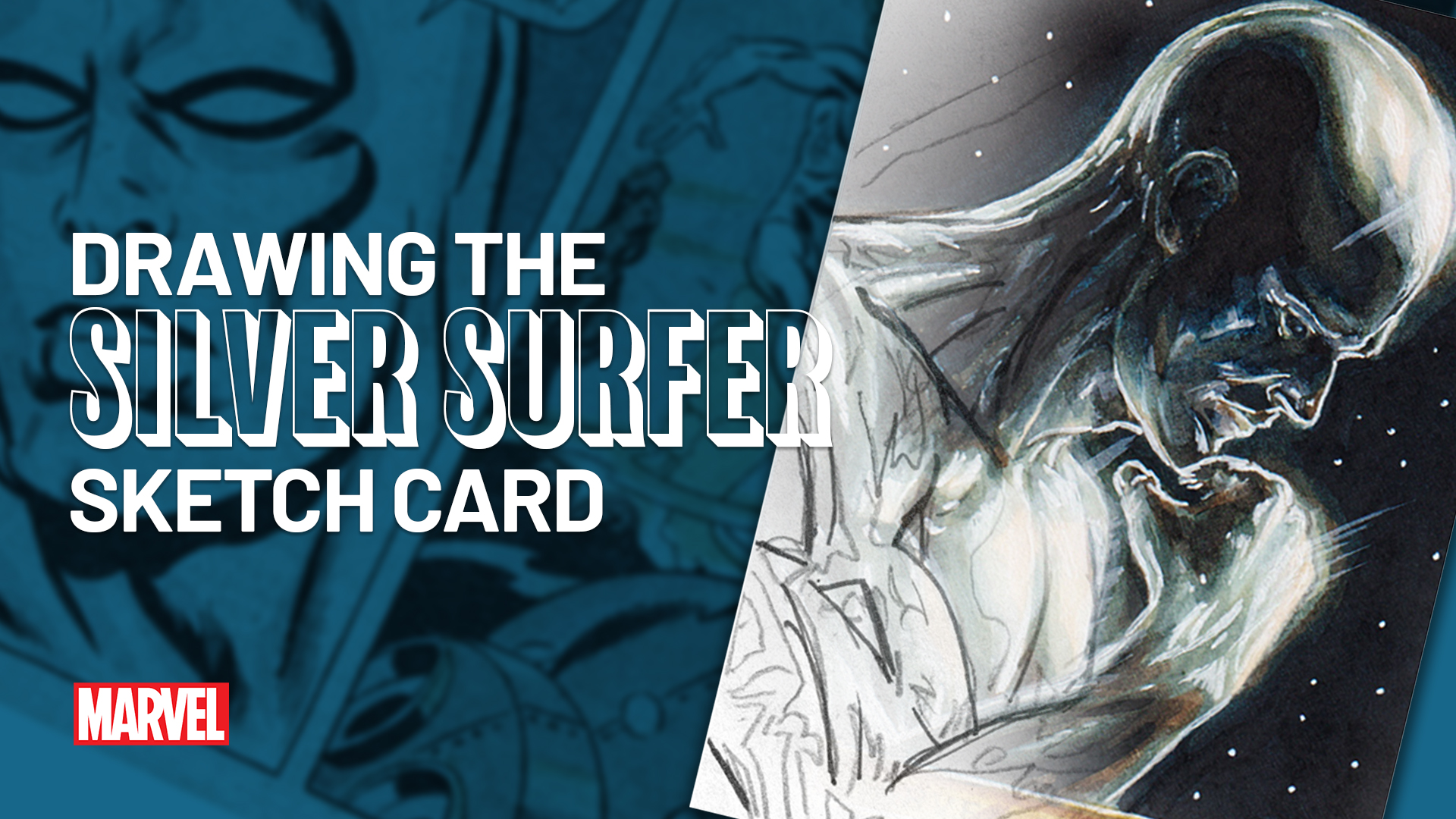 Silver Surfer Sketch Card by Duke