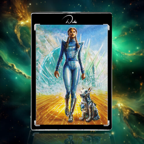 Dorothy & Toto sketch card from Masterpiece cards the Wonderful Wizard of Oz by Duke