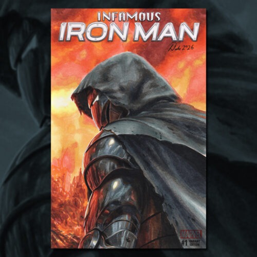Infamous Iron Man Sketch Cover by Duke
