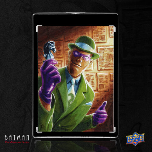 The Riddler Upperdeck Batman the Animated Series Sketch Card by Duke