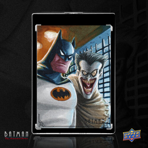 Batman and the Joker Upperdeck Batman the Animated Series Sketch Card by Duke