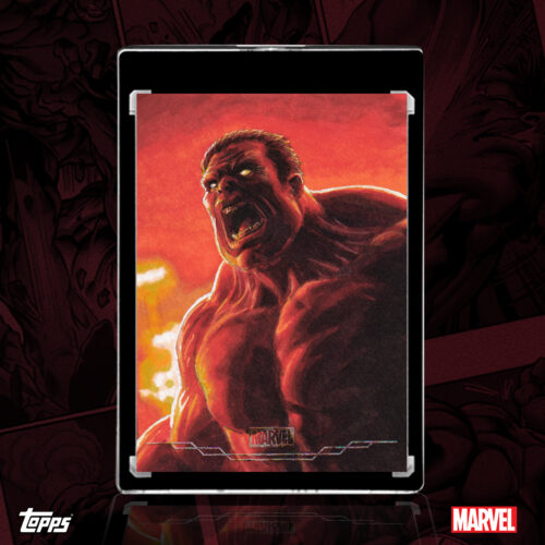 The Red Hulk Sketch Card by Duke