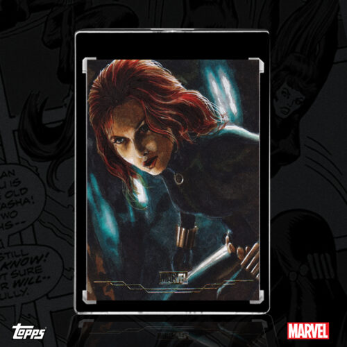 Black Widow 2026 Topps Brooklyn Collection sketch card by Duke