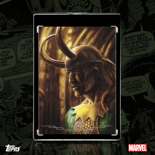 Loki 2026 Topps Brooklyn Collection sketch card by Duke