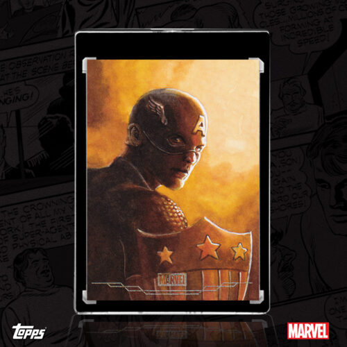 Captain America 2026 Topps Brooklyn Collection sketch card by Duke