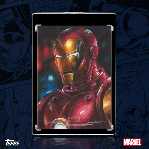 Iron Man 2026 Topps Brooklyn Collection sketch card by Duke