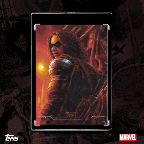 The Winter Soldier 2026 Topps Brooklyn Collection sketch card by Duke