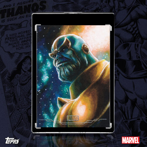 Thanos 2026 Topps Brooklyn Collection sketch card by Duke