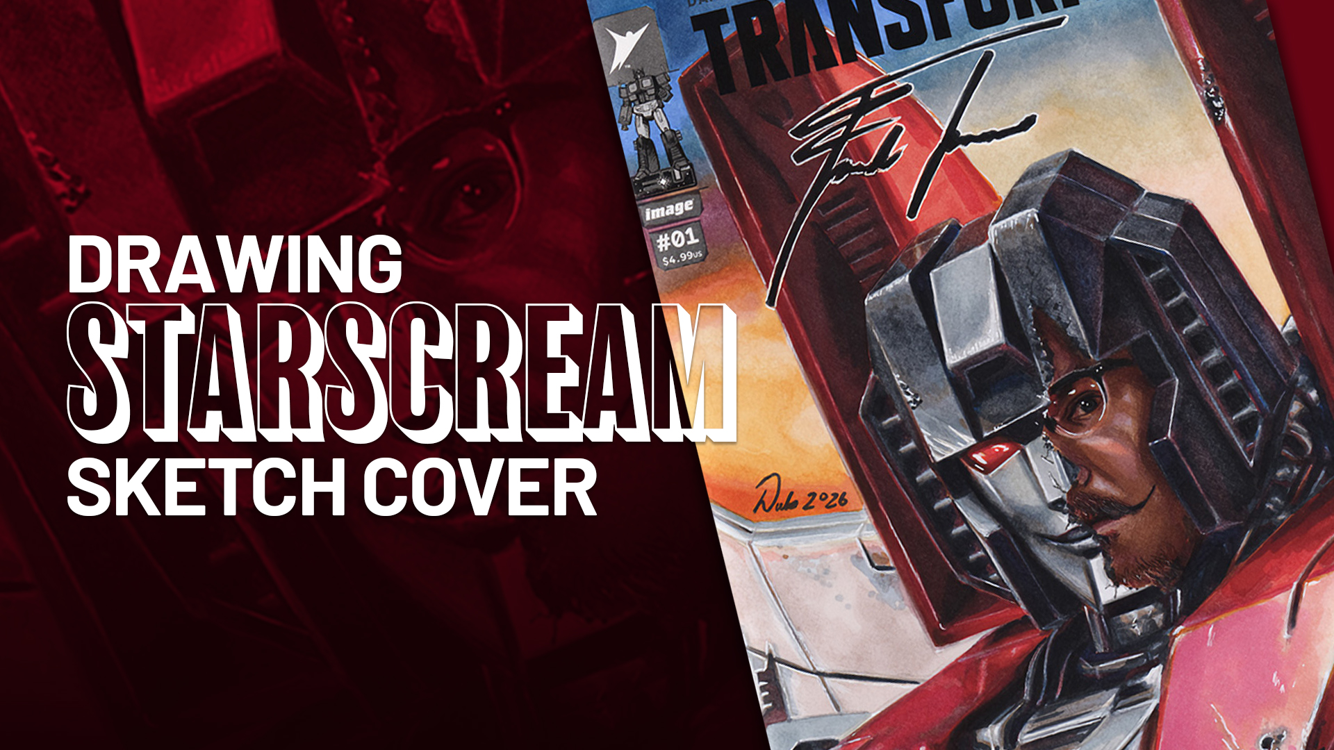 Starscream sketch cover by Duke