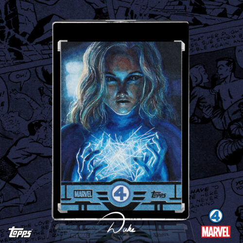 Invisible Woman 2026 Topps Finest Fantastic Four Sketch Card by Duke