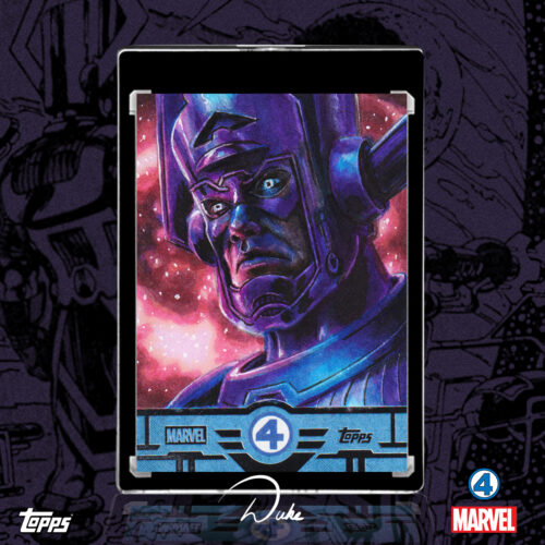 Galactus 2026 Topps Finest Fantastic Four Sketch Card by Duke