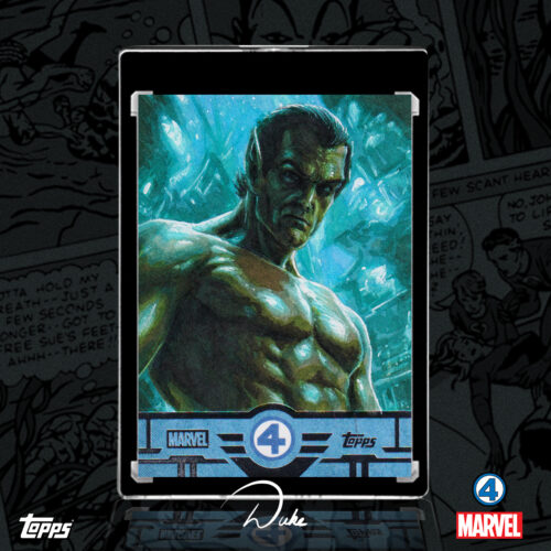 Namor 2026 Topps Finest Fantastic Four Sketch Card by Duke
