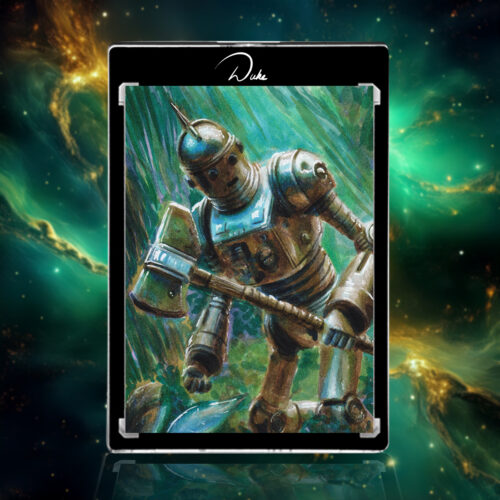 The Tin Man sketch card from Masterpiece cards the Wonderful Wizard of Oz by Duke