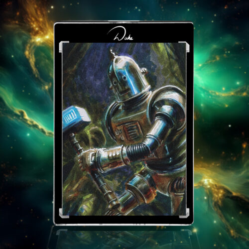 The Tin Man sketch card from Masterpiece cards the Wonderful Wizard of Oz by Duke