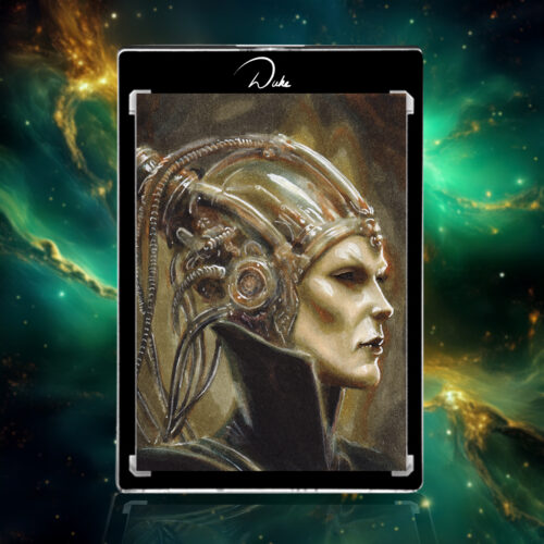 The Wicked Witch of the West sketch card from Masterpiece cards the Wonderful Wizard of Oz by Duke