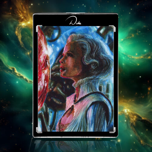 The Glinda the Good Witch sketch card from Masterpiece cards the Wonderful Wizard of Oz by Duke