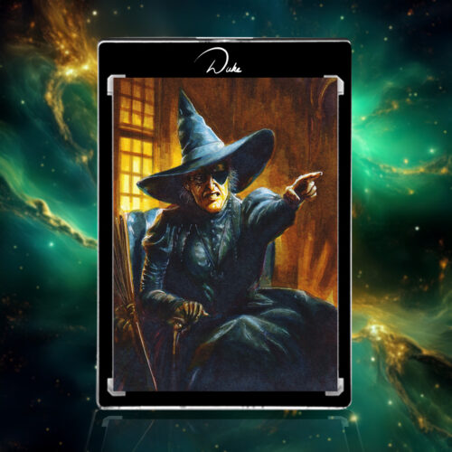 The Wicked Witch of the West sketch card from Masterpiece cards the Wonderful Wizard of Oz by Duke
