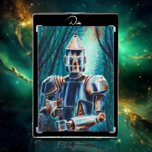 The Tin Woodsman sketch card from Masterpiece cards the Wonderful Wizard of Oz by Duke