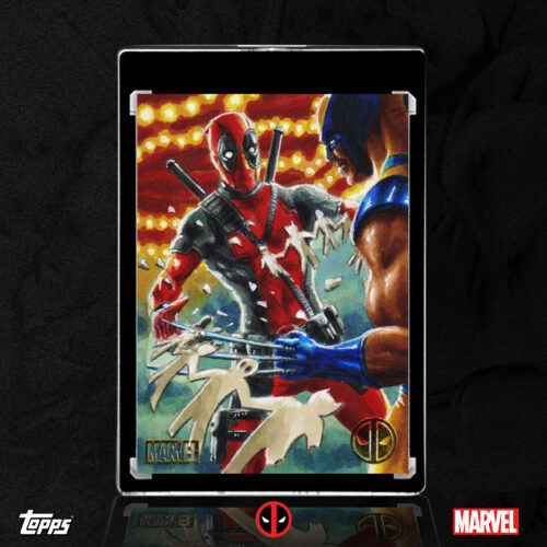 Deadpool and Wolverine Topps Chrome Deadpool Sketch Card by Duke