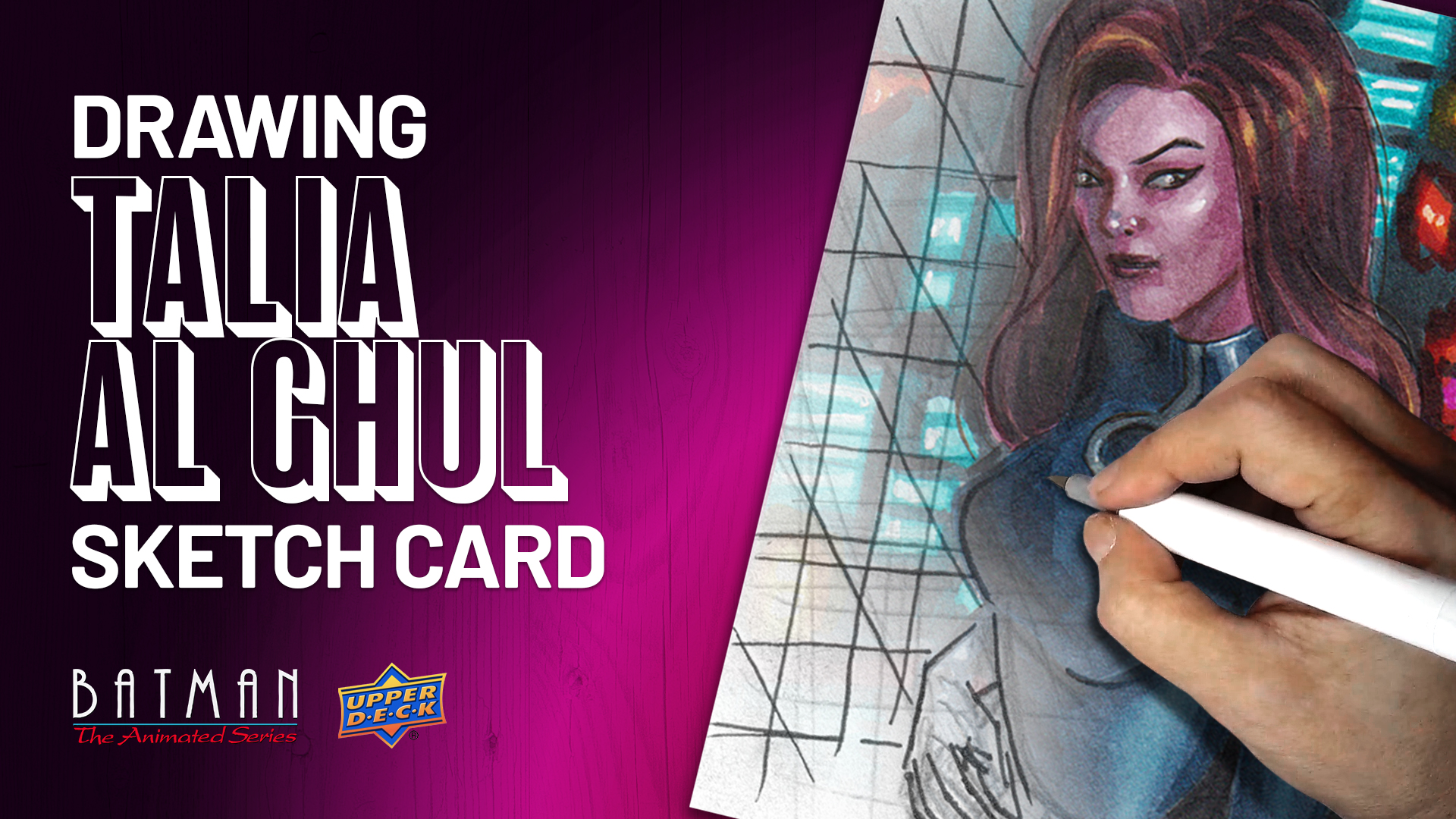 Talia al Ghul Upperdeck Batman the Animated Series Sketch Card by Duke