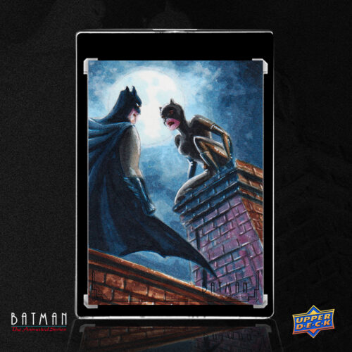 Batman and Catwoman Upperdeck Batman the Animated Series Sketch Card by Duke
