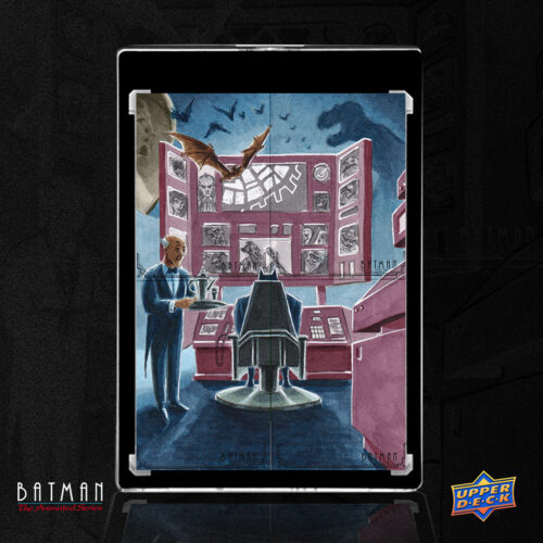 The Batcave Upperdeck Batman the Animated Series Sketch Card by Duke