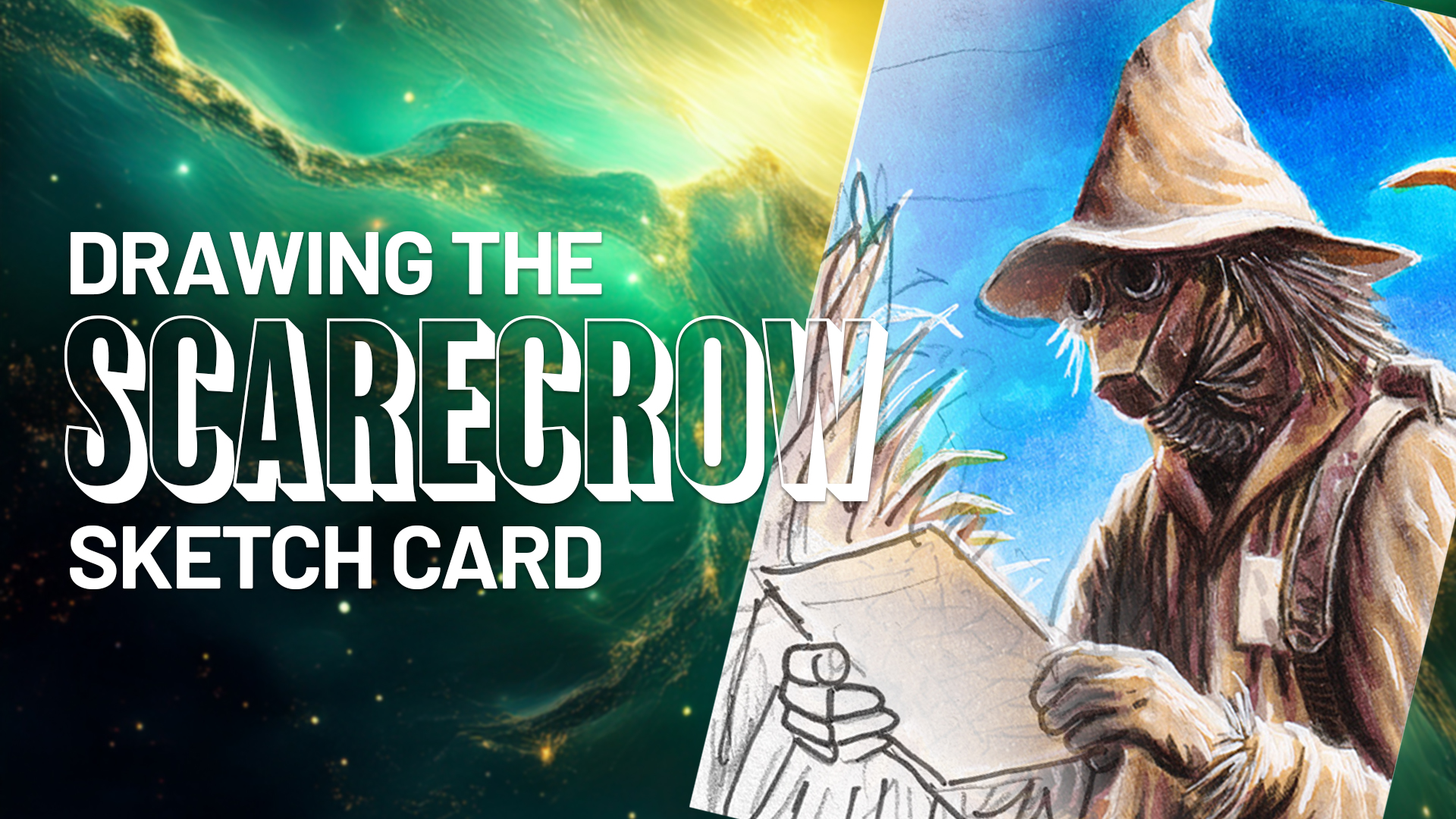 The Scarecrow sketch card from Masterpiece cards the Wonderful Wizard of Oz by Duke