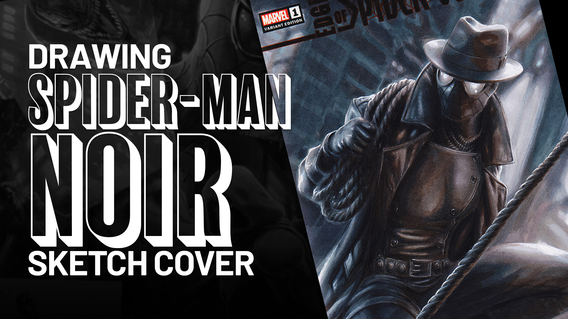 Spider-Man Noir Sketch Cover by Duke