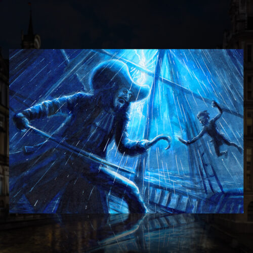 Masterpiece Cards Peter Pan Captain Hook vs. Peter Pan Sketch Card by Duke