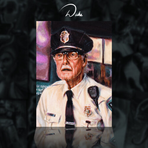 Stan Lee I'm so fired sketch card by Duke