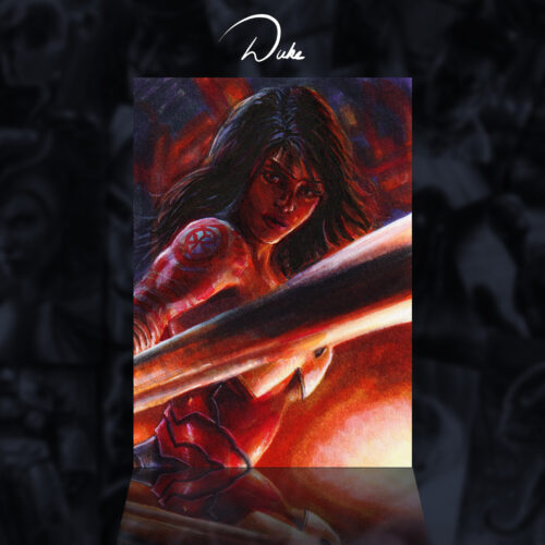 Absolute Wonder Woman sketch card by Duke