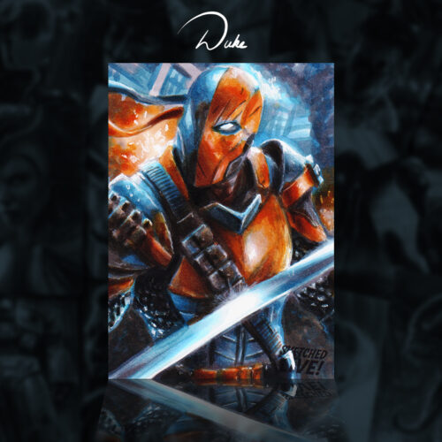 Deathstroke the Terminator Sketch Card by Duke