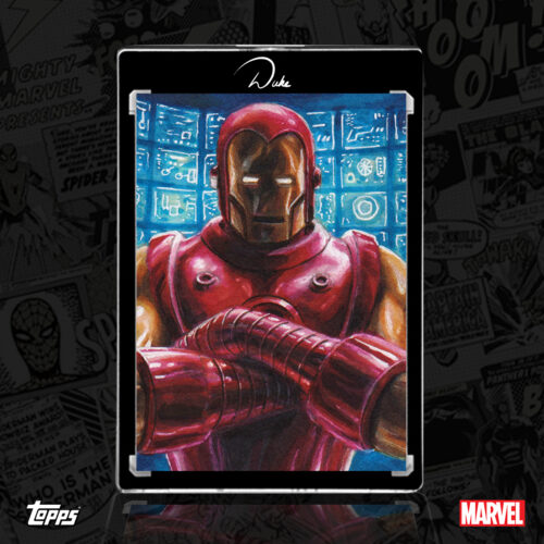 2026 Topps Vault Marvel Iron Man Sketch Card by Duke