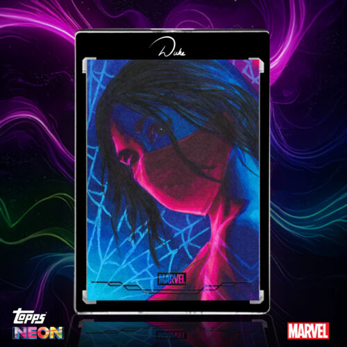 2026 Topps Neon Marvel Silk Sketch Card by Duke