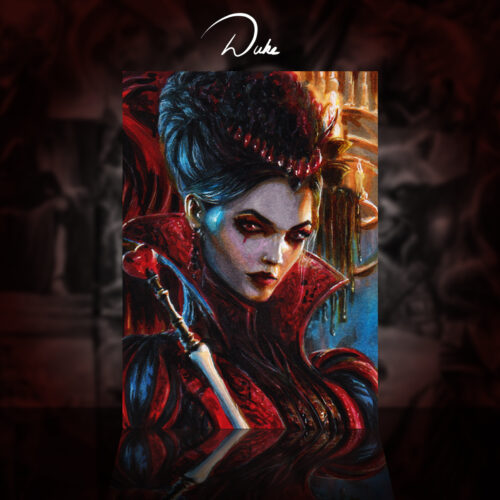 The Queen of Hearts Sketch Card by Duke