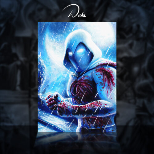 Moon Knight Sketch Card by Duke