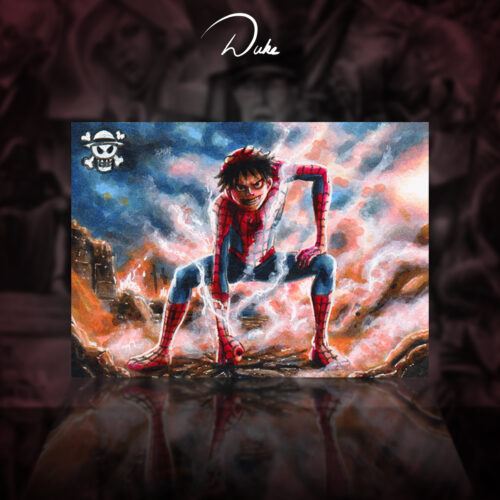 Spider-Luffy: Gear Second sketch card by Duke