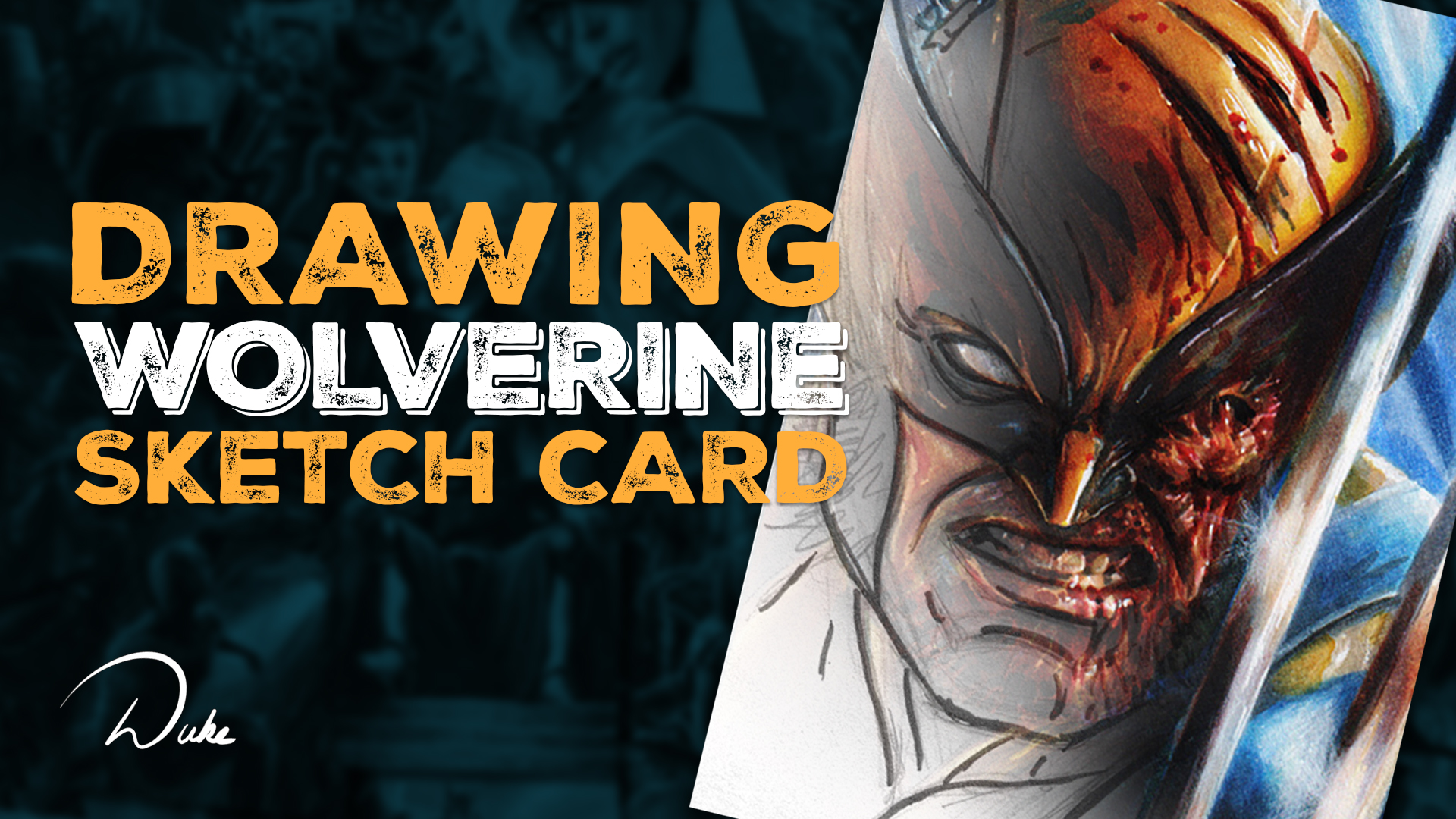 Wolverine Sketch Card by Duke